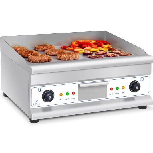 Royal Catering Stekebord  60 cm  flat  2 x 3,200 W 10011139