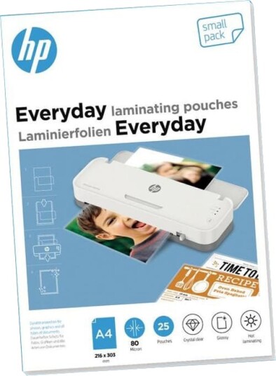 Hp Everyday Lamineringsposer 80 Mikron A4 25 Stk. Hp Everyday Lamineringsposer 80 Mikron A4 25 Stk.