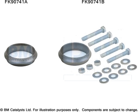 BM CATALYSTS FK90741 Monteringssett, katalysator