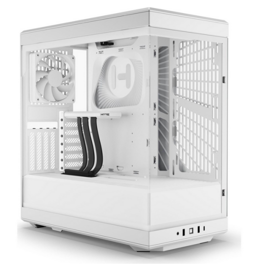 HYTE Y40 S-Tier Aesthetic Case Mid Tower hvit Vifter: 3x120mm top 1x120mm bak HYTE Y40 S-Tier Aesthetic Case Mid Tower hvit Vifter: 3x120mm top 1x120mm bak