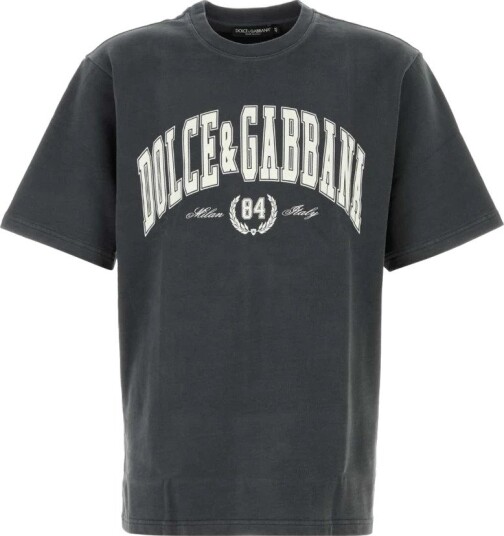 Dolce & Gabbana, Herre, Topper, Grå, M,