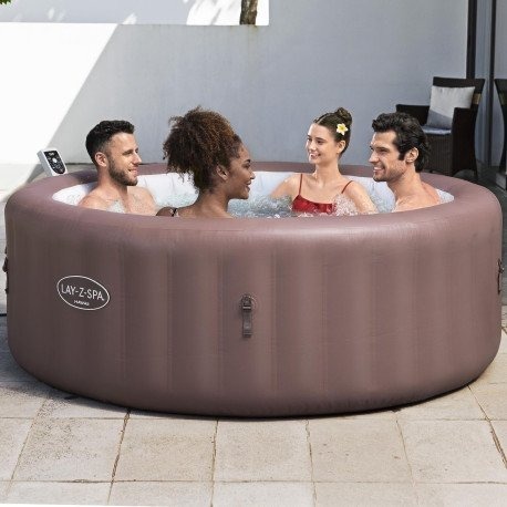 Lay-Z-Spa Hawaii 6 Terracotta 196x71cm Oppblåsbart Bestway Lay Z Spa Boblebad