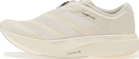 Joggesko adidas ADIZERO EVO SL Zip LIGHTSTRIKEPRO Running Core White/ Zero Met./ Orbit Grey EUR 40