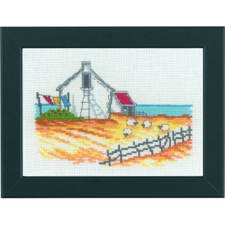 Permin Broderisett Sau på stranden 18x13cm