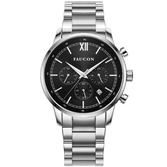 Faucon Roman F10022 - Herre - 43 mm - Analog - Kvarts urverk - Safirbelagt mineralglass