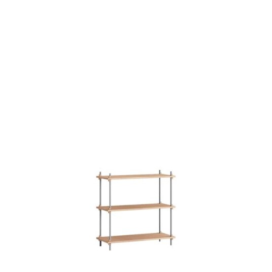 Moebe Hylle S.85.1.A Eik/rustfritt Stål