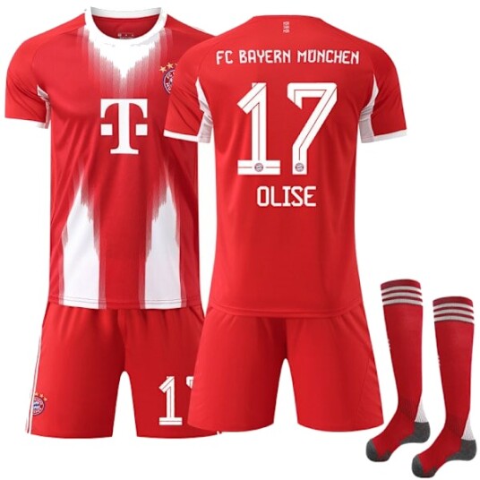 2025-2026 Bayern München Ny Hjemmedrakt for Fotballsesongen Nr. 17 OLISE