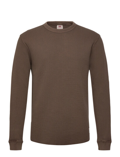 Levi"s® Ls Rlx Thermal Tee Garment Dye Brown L Levi"s® Ls Rlx Thermal Tee Garment Dye Brown L