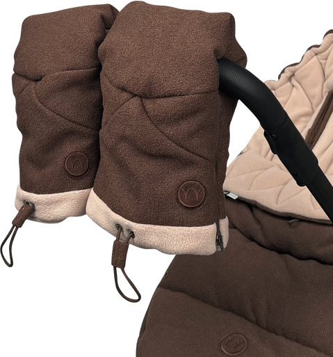 Najell stroller gloves bouclé espresso Najell stroller gloves bouclé espresso