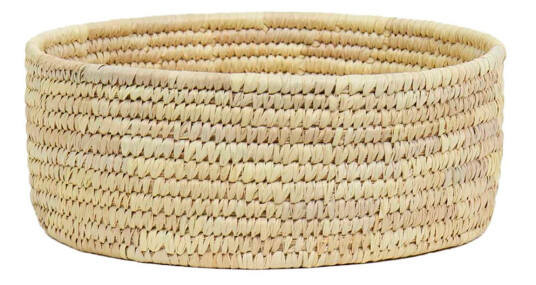 Afroart  Palm kurv med lokk 20x11 cm natur