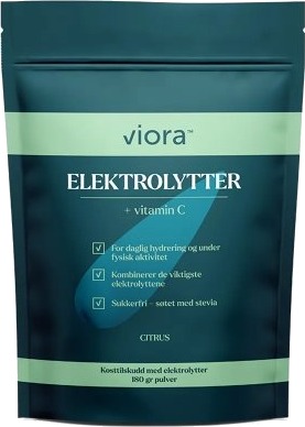 Viora Elektrolytter 180 g – sukkerfritt elektrolyttpulver