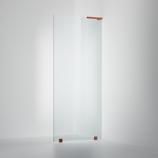 INR Iconic Nordic Rooms Dusjvegg ARC 20 Original Skjermvegg Standardmål Brushed Bronze / 90cm Høyre Timeless Klart Glass