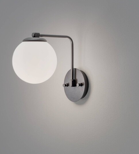 Vegglampe Daisy Opviq dimbar Sort Stue / spisestue Glass Vegg rund