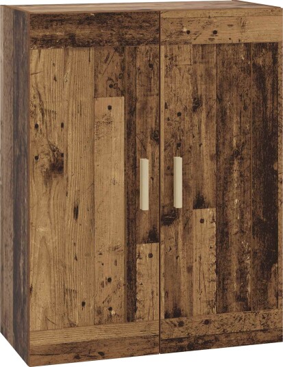 vidaXL Veggskap Veggmontert Gammelt tre 69,5 x 34 x 90 cm