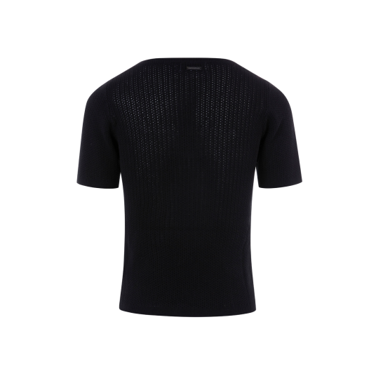 Dina Top Black L Knitted SS sweater