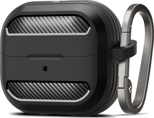 Samsung Galaxy Buds3/Buds3 Pro Spigen Rugged Armor TPU-deksel Svart