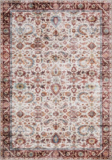 Tarfaya Fryseteppe 240x340 cm - Vinrød