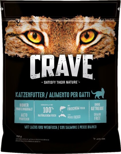 Crave Tørrfôr Adult Cat Salmon & Whitefish 6 X 750 G