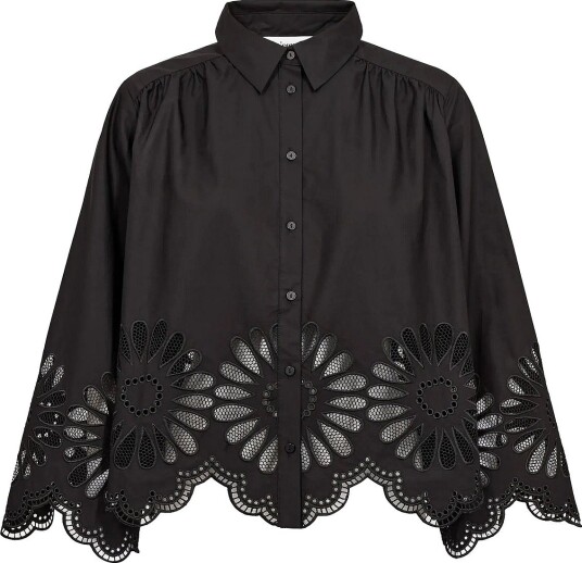 Co" Couture Melisecc Emb. Ls Shirt BLACK S