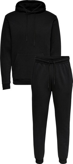 ONLY & SONS Onsceres Pant & Hoodie Set Black XXL