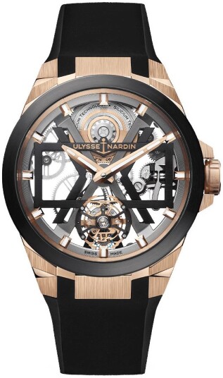 Ulysse Nardin Herreklokke 1725 400 3B 02 Blast Skjelettkuttet/Gummi