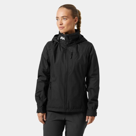 Helly Hansen Crew Mellomlags Seilerjakke Med Hette 2.0 Dame Svart XL