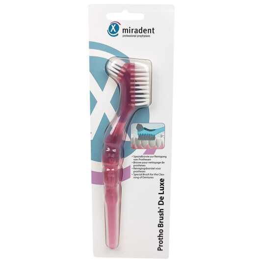 Protesebørste Miradent Protho Brush De Luxe PINK Protesebørste Miradent Protho Brush De Luxe PINK