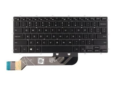 Dell - Erstatningstastatur For Bærbar Pc - Bakbelysning - Qwerty - Amerikansk Engelsk - For Inspiron 13 73Xx, 15 75Xx, 73Xx, 7472, 75Xx Latitude 3390 2-In-1, 3490 Vostro 5370, 5471