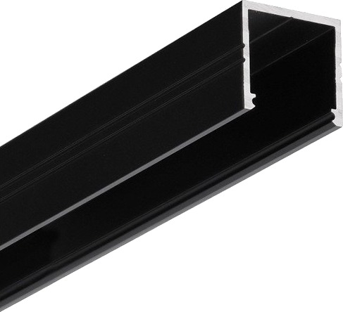 Topmet 1m aluprofil SMART16 BC3/U4 Sort anodisert påbygging LED skinne Topmet 1m aluprofil SMART16 BC3/U4 Sort anodisert påbygging LED skinne