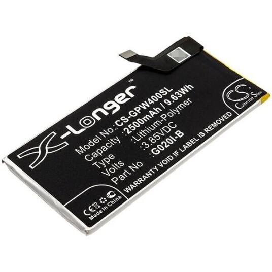 Google Pixel 4 batteri (2500 mAh 3.85 V, Sort)