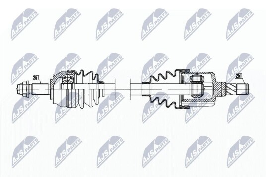 Nty Drivaksel NTY NPW PL 133 Nty Drivaksel NTY NPW PL 133