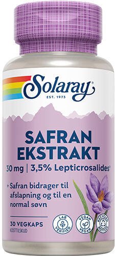 Solaray Safran Ekstrakt   30 kapsler