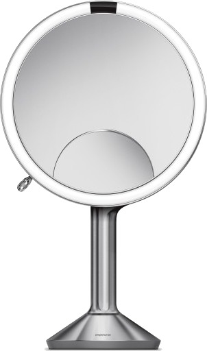 Sensorspeil trio oppladbart børstet stål brushed stainless steel 23.2 cm