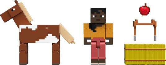 Mattel Minecraft Figurer 2-Pak + Tilbehør Jcn57