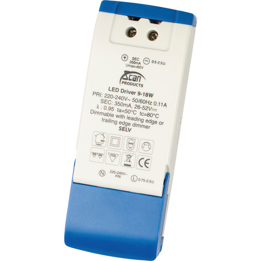 Scan Products 7981505 Driver IP21 9 18 W 26 52 V Belysning