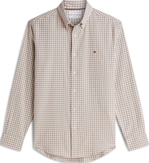 Tommy Hilfiger Flannel Gingham Dobby Beige M