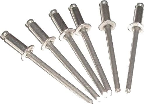 Popnagle monel   3,2 mm   8,9 mm   10 stk