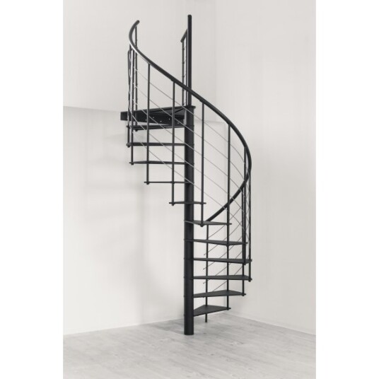 Minka Milano Spiraltrapp ø140 sort Minka Milano Spiraltrapp ø140 sort