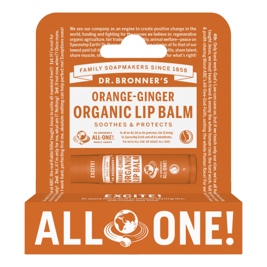 Dr. Bronner's Lip Balm Orange Ginger