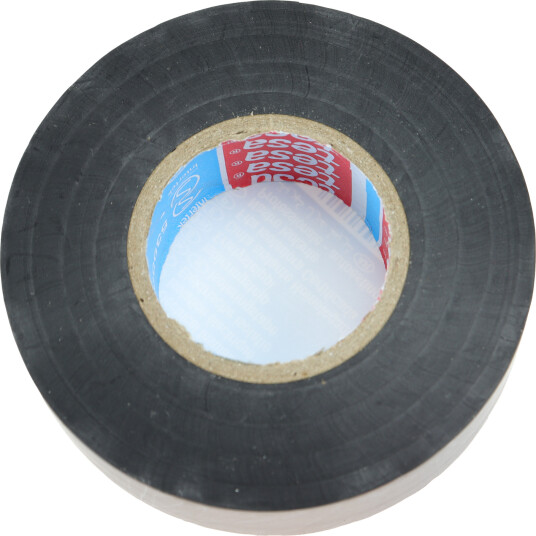 Tesa 53988 Myk PVC Isolasjonstape 19 mm x 20 m Sort