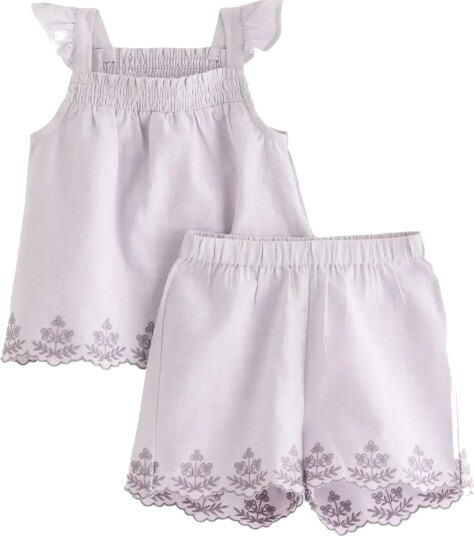 Lindex Set With Top And Shorts   Purple   92