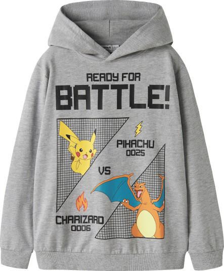 Name It Nkmjol Pokemon Nreg Sweat Wh Unb Sky Grey 134 140