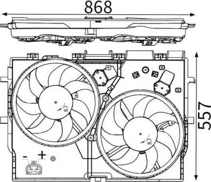 Kjølevifte MAHLE CFF 229 000S