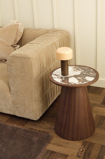Ellos Home Sidebord Tiffty Ø40 cm Brun
