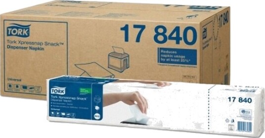 Tork 17840 Hvit 216 Mm 213 Mm 10,8 Cm 10,7 Cm 1125 Stykker