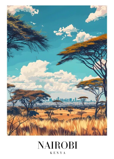 Plakat Nairobi Landskap