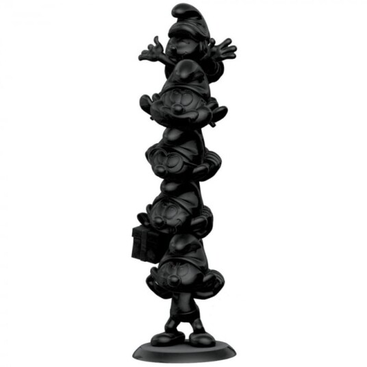 Plastoy Smurfene Resinstatue 50 cm Svartutgave
