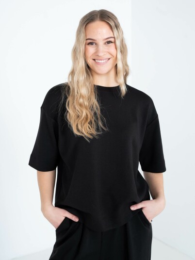 InWear Pannie Oversize T-Shirt Sort XS InWear Pannie Oversize T-Shirt Sort XS