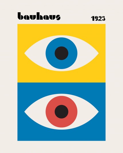 Plakat Bauhaus øye design