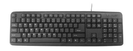 Gembird KB-U-103 Standard Tastatur USB Russisk Svart Gembird KB-U-103 Standard Tastatur USB Russisk Svart
